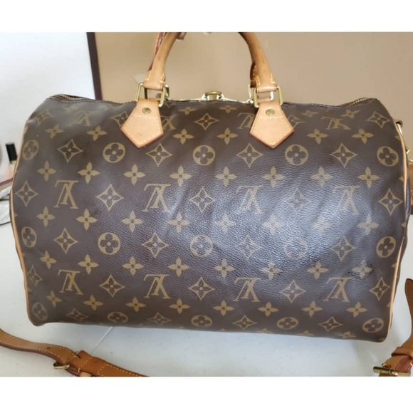 LOUIS VUITTON Monogram Bandouliere Speedy 35 Bag - Picture 5 of 14